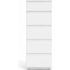 Biela vysoká komoda 40x107 cm Nova – Tvilum