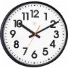 Nástenné hodiny Peter 26 cm čierno-biele