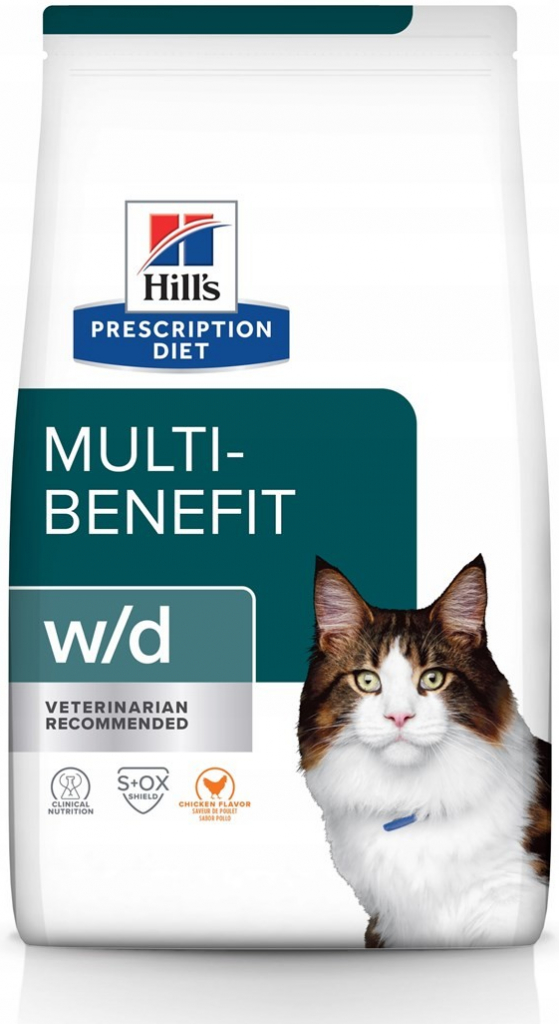 HILL\'S PRESCRIPTION DIET Multi-Benefit Feline w/d Kuřecí maso 3 kg