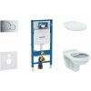 GEBERIT - Duofix Set predstenovej inštalácie, klozet Alpha s doskou, tlačidlo Sigma01, lesklý chróm 111.300.00.5 NR2