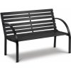 Záhradná lavička Luca, 117,5x83x57cm, čierna | Sofotel
