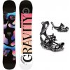 Gravity Thunder 23/24 dámský snowboard + Raven FT360 black vázání - 148 cm + S (EU 35-40) - černo bílé
