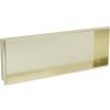 Mexen X-Wall-NR výklenková polica bez príruby 90 x 30 cm, zlatá kartáčovaná - 1951903010