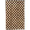 Ferm Living Jutový koberec Check Wool 140x200, coffee/natural