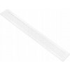 Ventilačná mriežka Locker nerezová oceľ biela 80x800 mm