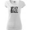 Volleyball nápis - Dámske tričko Pure - XL ( Biela )