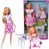 Simba Steffi Love Dolls Steffi a Evi na prechádzke so psom