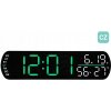 ZELENÝ BUDÍK S LED DISPLEJOM JVD SB5512.2 TEPLOMER VLHKOMER DNI V TÝŽDNI PO ČESKY