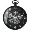 Mondex Nástenné hodiny RAMSEY 37 cm čierne/strieborné