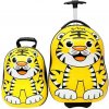 MPMAX Detský kufor na kolieskach Tiger + Batoh Zadarmo