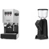 Gaggia New Classic E24 BC, stainless steel + Eureka Zenith 65 Touch, black