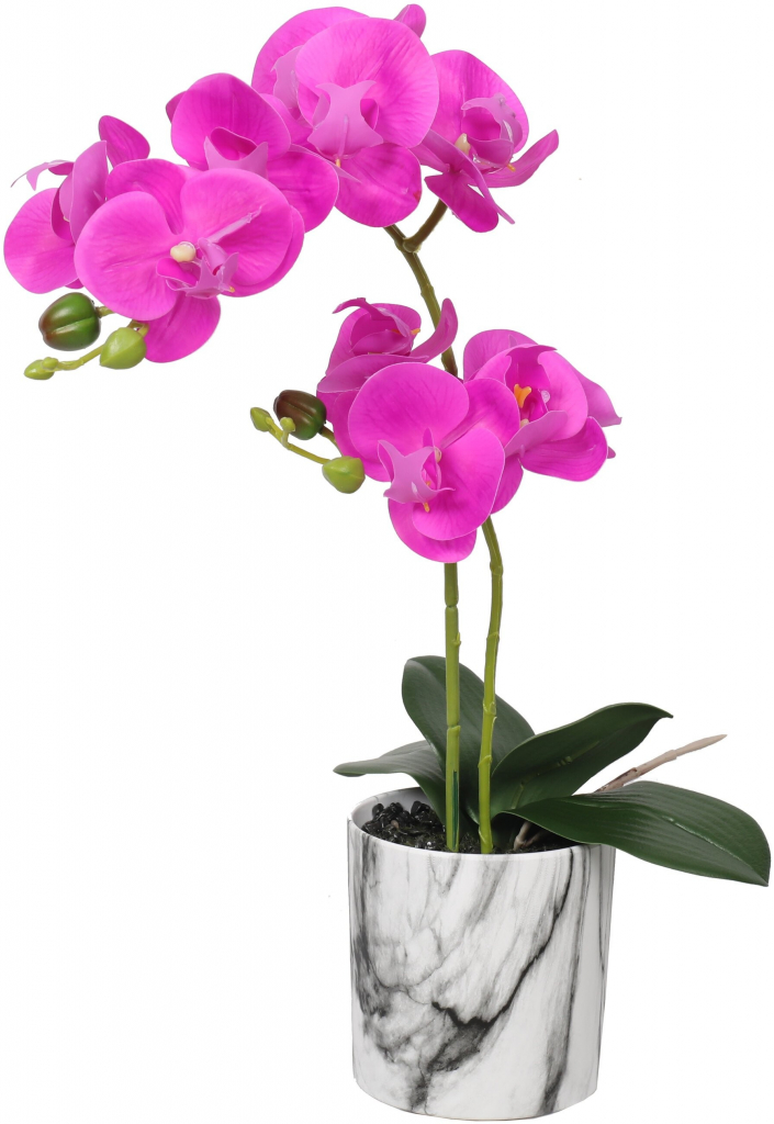 Umelá orchidea cyklámenová 49 cm