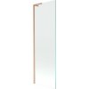 Mexen Next L, 1-krídlová vaňová zástena 60 x 150 cm, 6mm číre sklo, medený profil, 895-060-000-03-00-65