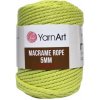 Špagát Macrame Rope 5 MM Žlto zelená 755