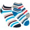 Bambusové unisex SNEAKER pruhované ponožky RS