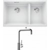 Blanco SUBLINE 430/270-U biela 523155 + Blanco MILI chróm 519413