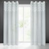 Takoy Záclona ANET s ozdobným pruhom žakárových listov v hornej časti 140 x 250 cm-HF-410783 | 140 x 250 cm
