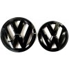 VW TOURAN 5T1 (2016-2020) predný a zadný znak, logo (14 cm a 12 cm) - čierna lesklá