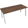 Hobis Pracovný stôl UNI A, 180x75,5x80 cm, orech/sivá