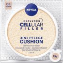 Make-up Nivea Hyaluron Cellular Filler 3v1 pečující tónovací krém make-up v houbičce 03 Tmavý 15 g