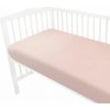Mušelínové prestieradlo postieľky 60 x 120 NATURE double - pudrovo ružové Baby Nellys