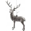 HIGHLIFE Závesná ozdoba – Jeleň, strieborný