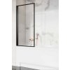 RADAWAY NES BLACK PNJ I FRAME 70cm ľavá vaňová zástena sklápacia jednodielna, profil čierny, sklo frame, 10011070-54-56L