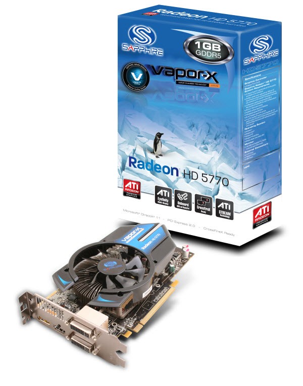 Sapphire Radeon HD 5770 Vapor-X 1GB DDR5 11163-05-20R od 124,94 € -  Heureka.sk