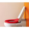 Laufen Florakids - WC doska, SoftClose, biela/červená H8910310620001