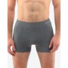 Gina Pánske boxerky s dlhšou nohavičkou 54005P Šedá-biela M/L