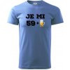 Je mi 60 pivo - Klasické pánske tričko vyššej gramáže - L ( Svetlomodrá )