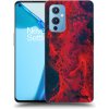 Picasee silikónový čierny obal pre OnePlus 9 - Organic red