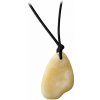 jantario Jantárový amulet na šnúrke krémový surový 330016