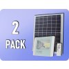 V-TAC LED solárny reflektor so 16W solárnym panelom, 1050LM, IP65, 10000mAh, biely/2-PACK! Farba svetla: Studená biela