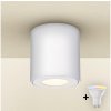 Brilagi - LED RGBW stmievateľné kúpeľňové svietidlo MIA 1xGU10/4,8W/230V 84x80 mm biele IP54 BG1037+AI2382 + záruka 3 roky zadarmo
