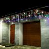 SPRINGOS LED kvaple - 14,5m, 300LED, IP44, multicolor + záblesky