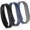 3x Náramok kwmobile Fitbit Flex 2 černá