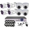 8CH 5MPx STARVIS kamerový set CCTV EONBOOM VR4 + 4W - DVR s LAN a 4 + 4 vonkajšie vari bullet / dome kamery