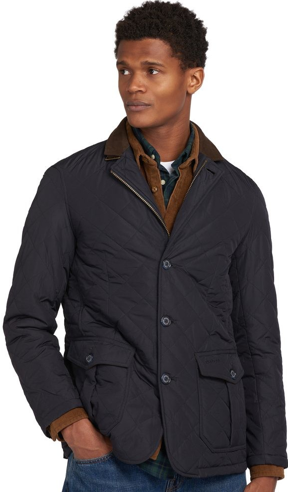 Barbour Quilted Lutz Jacket Navy