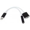 PremiumCord Adapter Lightning na 3,5mm jack audio + Lightning charging