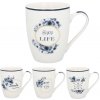 HOME Hrnček porcelánový MODRA 340 ml