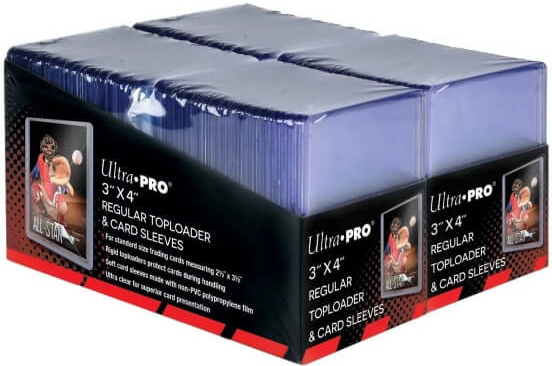 Ultra Pro Toploader 3x4 Regular Toploaders and Card Sleeves 200 ks