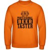 AWDis Mikina - Nápis - Profesionálny ochutnávač Piva - Orange Crush - M - Pánske