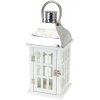 Lampáš 39 cm biely-strieborný