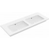 Villeroy & Boch Venticello Dvojumývadlo nábytkové 130x50 cm, s prepadom, bez otvoru na batériu, CeramicPlus, alpská biela 4111DJR1