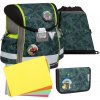 Školská taška Belmil 403-13 Classy Green Splash (set s peračníkom a vreckom) + DARČEK