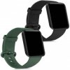 2x Náramok kwmobile Xiaomi Mi Watch Lite / Redmi Watch černá, zelená
