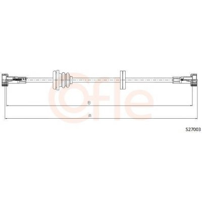 Hriadeľ tachometra COFLE S27003