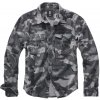 BRANDIT košele Vintage Shirt longsleeve Grey camo Veľkosť: 7XL
