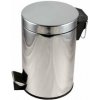 Kôš na odpadky s pedálom okrúhly 3 l nerez 100014909